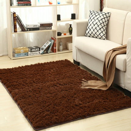 Shaggy Carpet for Living Room Home Warm Plush Floor Rugs fluffy Mats Kids Room Faux Fur Area Rug, Size:160x200cm(Coffee)-garmade.com