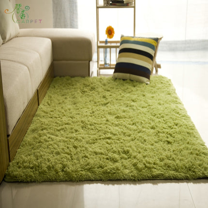 Shaggy Carpet for Living Room Home Warm Plush Floor Rugs fluffy Mats Kids Room Faux Fur Area Rug, Size:160x200cm(Grass Green)-garmade.com