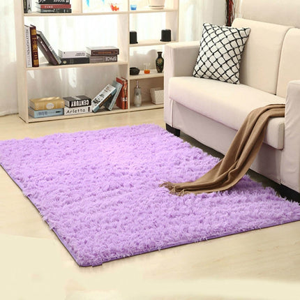 Shaggy Carpet for Living Room Home Warm Plush Floor Rugs fluffy Mats Kids Room Faux Fur Area Rug, Size:160x200cm(Purple)-garmade.com