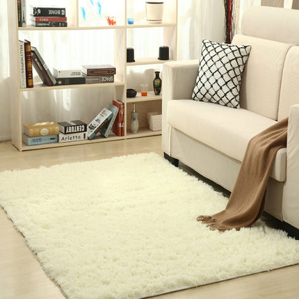 Shaggy Carpet for Living Room Home Warm Plush Floor Rugs fluffy Mats Kids Room Faux Fur Area Rug, Size:160x200cm(Creamy White)-garmade.com