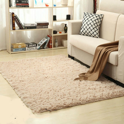 Shaggy Carpet for Living Room Home Warm Plush Floor Rugs fluffy Mats Kids Room Faux Fur Area Rug, Size:80x120cm(Beige)-garmade.com