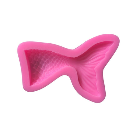 5 PCS Mini Mermaid Tail Liquid Silicone Mold Fondant Baking Mold, Specification: Small (Pink) 15-95-garmade.com