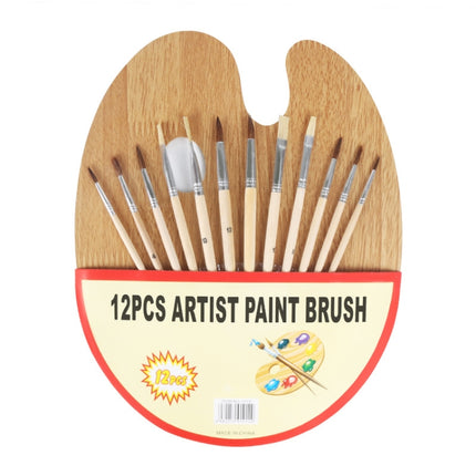 3 Sets Bristle And Horsehair Hand-Painted Paint Pen Log Brush Set-garmade.com