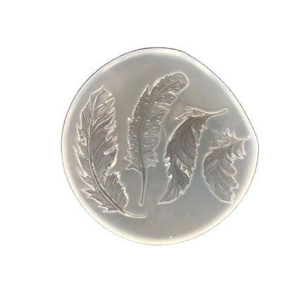 2 PCS Crystal Epoxy Silicone Mold Handmade Feather Pendant Mold-garmade.com