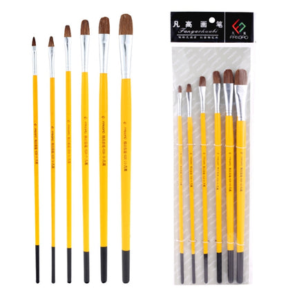 2 Sets FANGAO Wolf Hao Oil Brush Set Watercolor Acrylic Art Painting Tools(Double Style)-garmade.com