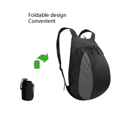 MTXB1014 Motorcycle Riding Helmet Bag Foldable Outdoor Sports Backpack(Black)-garmade.com