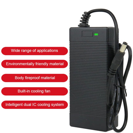 84W 42V/2A Electric Vehicle Intelligent Temperature Control Heat Dissipation Charger, Style:Canon Head(UK Plug)-garmade.com