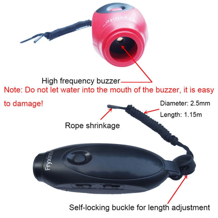 Fryxinte XT-7DS3 Adjustable High Decibel Sports Referee Electronic Whistle Emergency Rescue Training Whistle(Black)-garmade.com