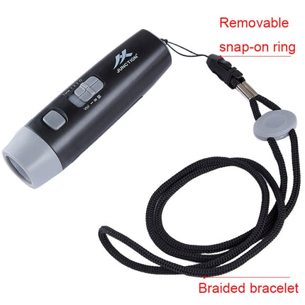 JUNCTION T9 Adjustable High Decibel Sports Referee Electronic Whistle Rescue Pet Training Whistle(Black)-garmade.com