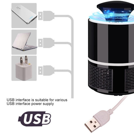 Household Mute Inhalation Photocatalyst USB Physical Mosquito Killer 365-White(USB + Charging Head)-garmade.com