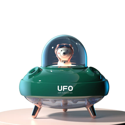 HO3 UFO Double Spraying Pet Humidifier Home Air Nebulizer Water Replenishing Instrument, Colour: Battery Model (Green)-garmade.com
