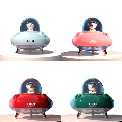 HO3 UFO Double Spraying Pet Humidifier Home Air Nebulizer Water Replenishing Instrument, Colour: Plug-in Model (Red)-garmade.com