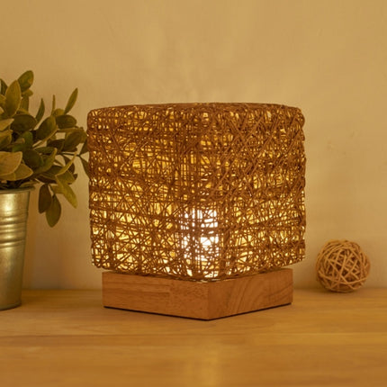 USB Square Sepak Takraw Table Lamp Bedroom Bedside Decorative Light, Spec: Dimming Switch+Base(Aprotic)-garmade.com