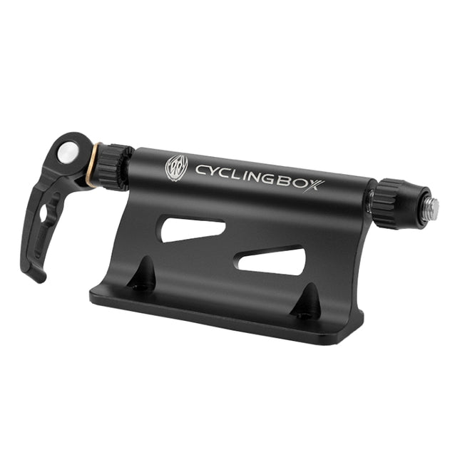 CYCLINGBOX BG-0171 Bike Aluminum Portable Quick-Removal Front Fork Fixed Frame Rear Hanging Frame Car Top Fixture Equipment(Black)-garmade.com