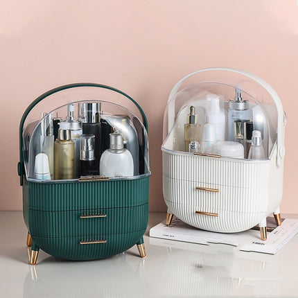 Cosmetic Skin Care Product Storage Box Bedroom Furniture Storage Box(White)-garmade.com