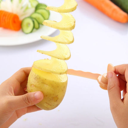 Carrot Spiral Slicer Vegetable Potato Cutter(Blue)-garmade.com