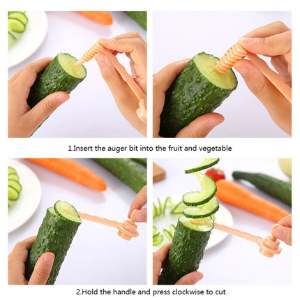Carrot Spiral Slicer Vegetable Potato Cutter(Blue)-garmade.com