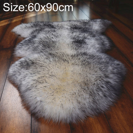Wool Sofa Cushion Fur Full Sheepskin Carpet Window Decoration Mat, Size: 60x90cm(White Dust)-garmade.com