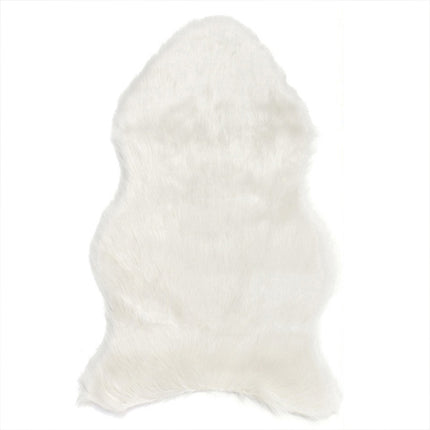 Wool Sofa Cushion Fur Full Whole Sheepskin Carpet Window Decoration Mat, Size:65x100cm(White)-garmade.com