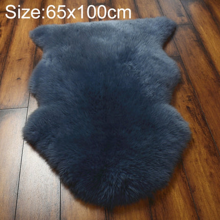 Wool Sofa Cushion Fur Full Whole Sheepskin Carpet Window Decoration Mat, Size:65x100cm(Gray)-garmade.com