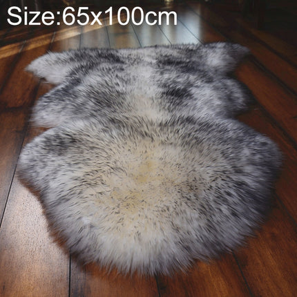 Wool Sofa Cushion Fur Full Whole Sheepskin Carpet Window Decoration Mat, Size:65x100cm(White Dust)-garmade.com