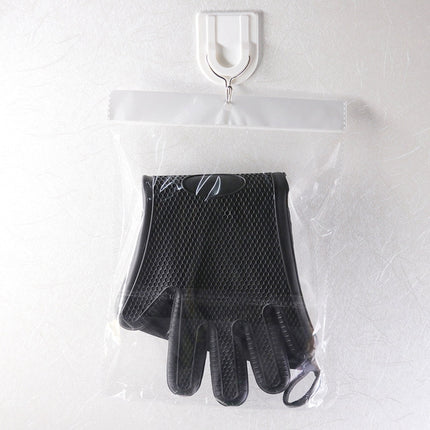 Extended Silicone Non-slip Gloves Resistant To High Temperatures Insulated Microwave Ovens Anti-scalding Gloves Random Color Delivery-garmade.com