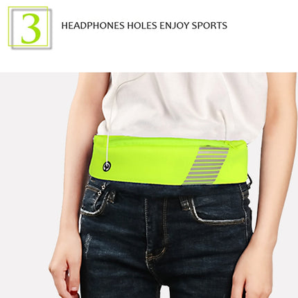2 PCS Outdoor Fitness Sports Waist Bag Multifunctional Running Invisible Close-Fitting Waist Bag(Fluorescent Green)-garmade.com