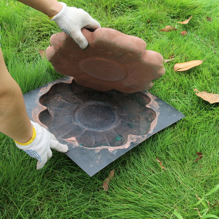 2 PCS Ting Step Stone Mould DIY Cement Paving And Floor Tile Mould-garmade.com