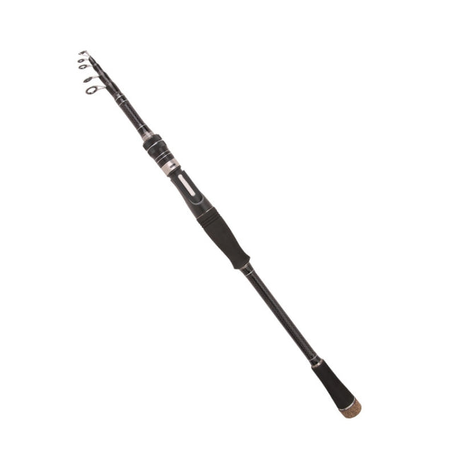 Carbon Telescopic Luya Rod Short Section Fishing Throwing Rod, Length: 2.1m(Straight Handle)-garmade.com