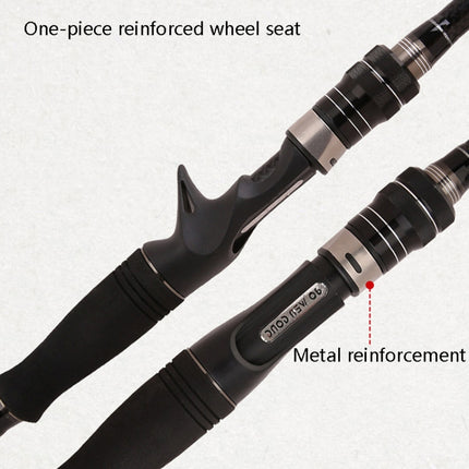 Carbon Telescopic Luya Rod Short Section Fishing Throwing Rod, Length: 2.4m(Straight Handle)-garmade.com