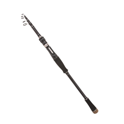 Carbon Telescopic Luya Rod Short Section Fishing Throwing Rod, Length: 2.7m(Straight Handle)-garmade.com