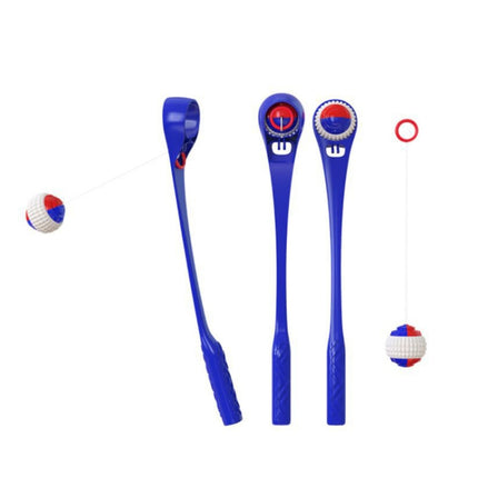 HYS243 Dog Throwing Cue Stick Outdoor Interactive Dog Walking Toy(Blue)-garmade.com