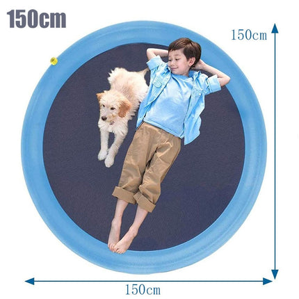 FY008 PVC Pet Sprinkler Mat Outdoor Lawn Water Fun Mat, Diameter: 150CM-garmade.com