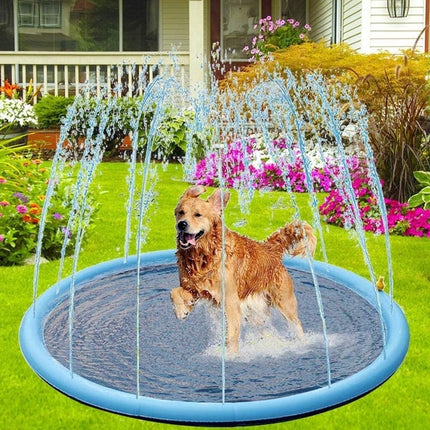 FY008 PVC Pet Sprinkler Mat Outdoor Lawn Water Fun Mat, Diameter: 150CM-garmade.com