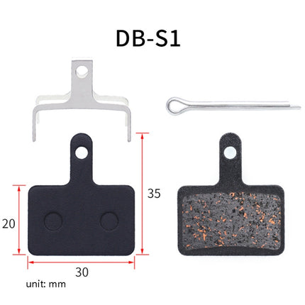 3 Pairs Mountain Bike Semi-Metallic Brake Pads M355 Oil Disc BB5 Resin Disc Brakes, Bagged(DB-S1)-garmade.com