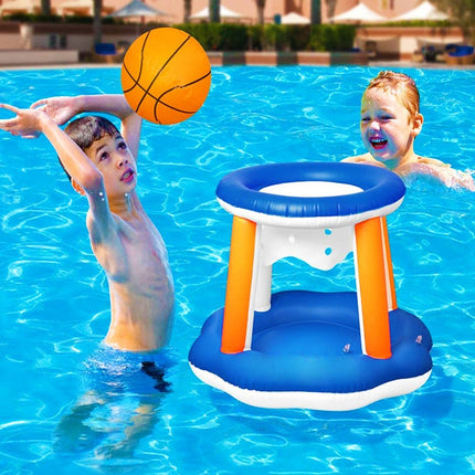 PVC Inflatable Outdoor Water Volleyball Swimming Pool Entertainment Sports Toy(Blue)-garmade.com