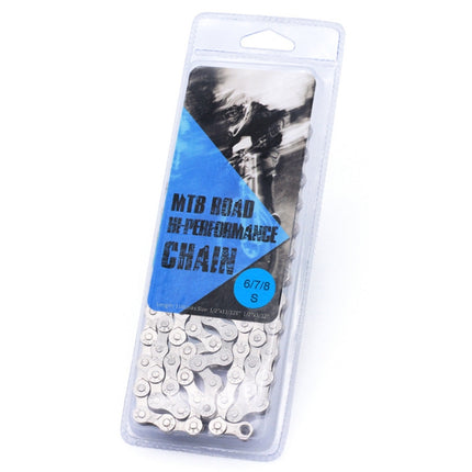 Mountain Road Bike Chain Electroplating Chain, Specification: 6/7/8 Speed-garmade.com