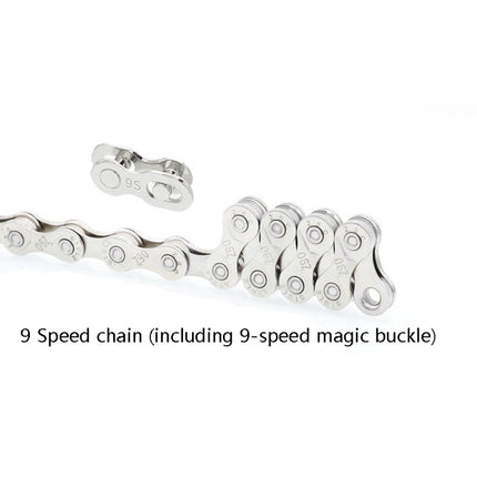 Mountain Road Bike Chain Electroplating Chain, Specification: 9 Speed chain-garmade.com