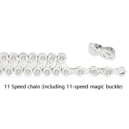 Mountain Road Bike Chain Electroplating Chain, Specification: 11 Speed-garmade.com