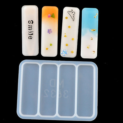 10 PCS Hair Clip Mold DIY Crystal Epoxy Mold Homemade Personality Girl Hair Clip Mold(MD3632)-garmade.com