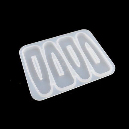 10 PCS Hair Clip Mold DIY Crystal Epoxy Mold Homemade Personality Girl Hair Clip Mold( MD3634)-garmade.com