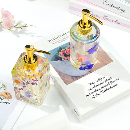 DIY Perfume Bottle Mold Drop Hand Bottle Mirror Bottle Mold, Specification: MD3707 + Gold Silver Nozzle Each-garmade.com