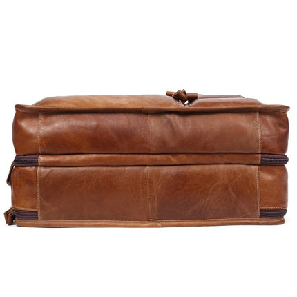 9913 Casual Men Singer-shoulder Messenger Briefcase 15.6 Inch Business Handbag(Black)-garmade.com