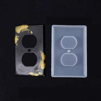 3 PCS Crystal Epoxy Mirror Porous Socket Button Data Line Switch Panel Silicone Mold, Specification: Style One-garmade.com