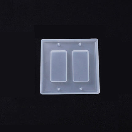 3 PCS Crystal Epoxy Mirror Porous Socket Button Data Line Switch Panel Silicone Mold, Specification: Style Four-garmade.com