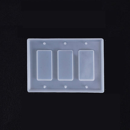 3 PCS Crystal Epoxy Mirror Porous Socket Button Data Line Switch Panel Silicone Mold, Specification: Style Six-garmade.com