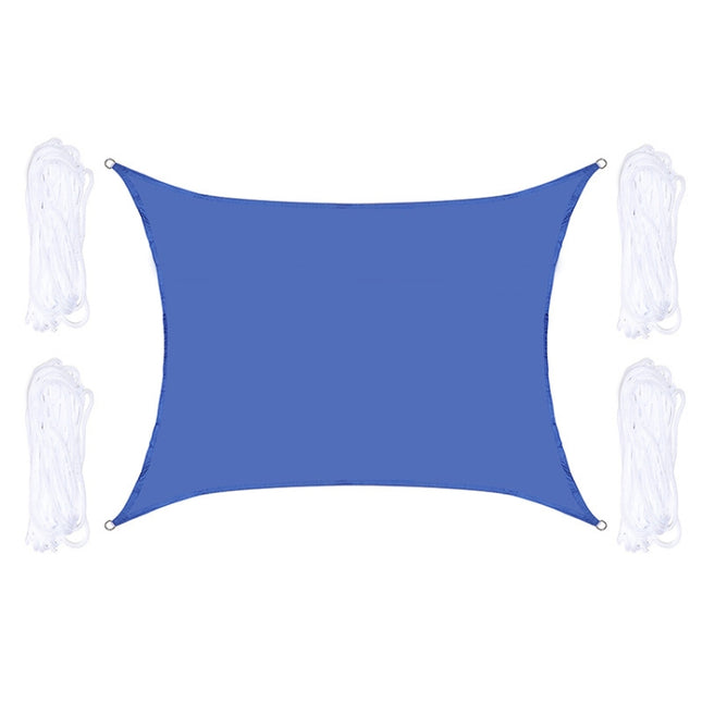 Outdoor Garden Sunshade Sail Waterproof Anti-UV Canopy, Size: 2m x 2.5m(Royal Blue)-garmade.com