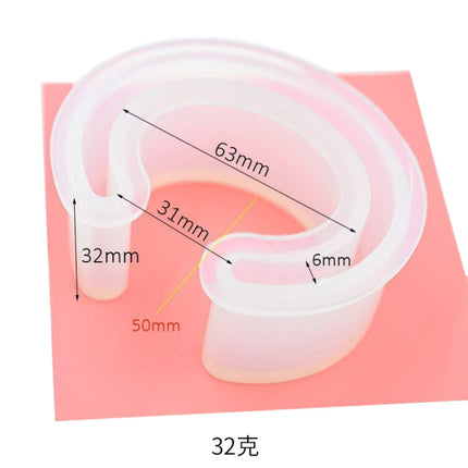 3 PCS C Type Bracelet Half-Opening Mould DIY Crystal Epoxy Silicone Mould(MD1005)-garmade.com