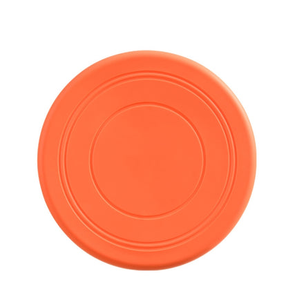 Pet Toy Flying Disc Pet Interactive Training Floating Water Bite-Resistant Soft Flying Disc(Orange)-garmade.com