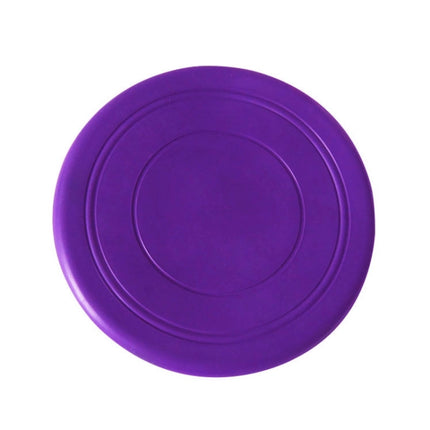 Pet Toy Flying Disc Pet Interactive Training Floating Water Bite-Resistant Soft Flying Disc(Purple)-garmade.com